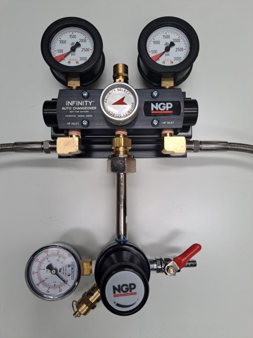 CO2 and Inert Auto changeover manifold